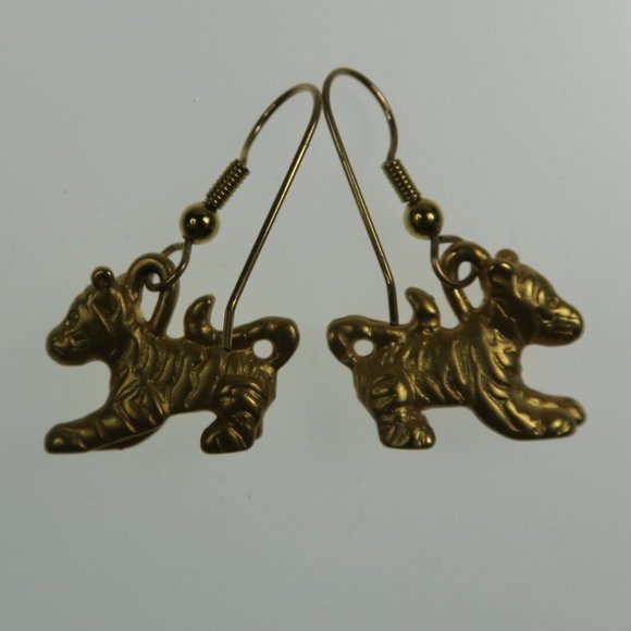 14Kt Gold Plated Bouncin' "Tigger" Earrings - Disney - Picture 2 of 4